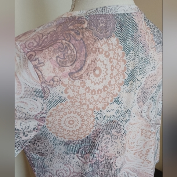 Chicos Zenergy blouse Chicos size 1 USA medium - Picture 4 of 6